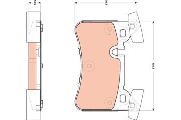 Mercedes C Serisi W204 C63 AMG Fren Balatası Arka 08-14 A0064207820