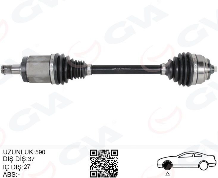Bmw X3 F25 X4 F26 Komple Aks Ön Sol 590mm 31607619657
