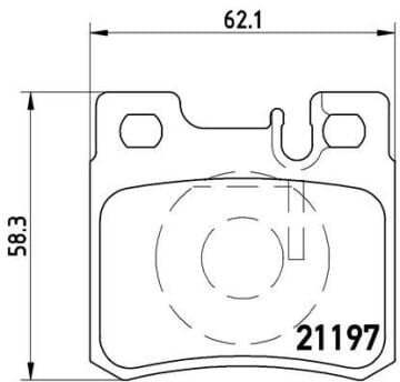 Mercedes C Serisi W202 W210 Fren Balatası Arka 95-02 A0054201720