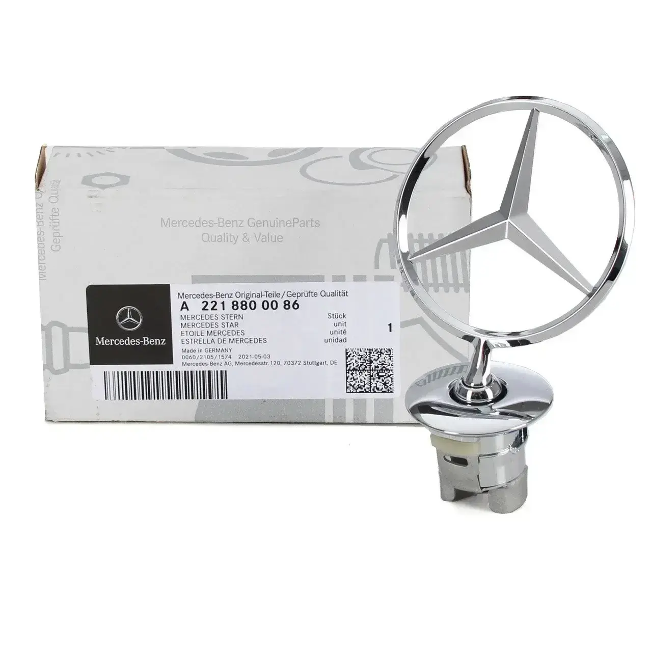 Mercedes E Serisi W212 Ön Kaput Yıldızı Komple Orijinal A2218800086