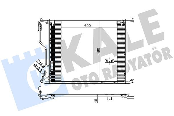 Mercedes S Serisi W220 Klima Radyatörü M112 OM613 OM648 OM628 M113 A2205001054