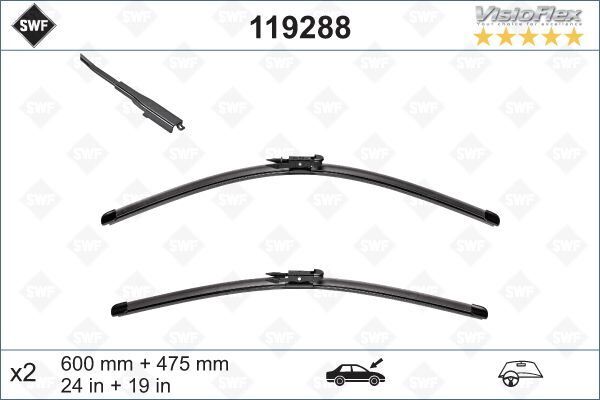 Bmw E90 E92 Silecek Süpürgesi Takımı 600mm / 475mm