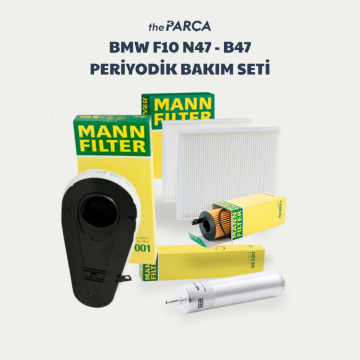 Bmw 5 Serisi F10 N47 B47 Periyodik Filtre Bakım Seti Mann Marka