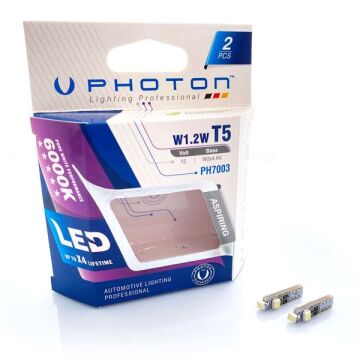 Photon T5 12V 1.2W 3'Ledli 2'Li Blister Ledli Beyaz