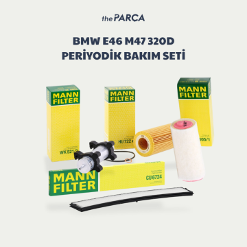 Bmw 3 Serisi E46 M47 320d Periyodik Bakım Filtre Seti Mann Marka