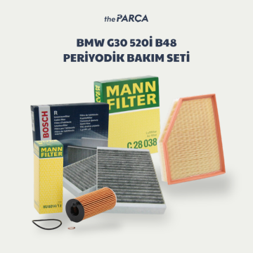 Bmw 5 Serisi G30 520i B48 Periyodik Bakım Filtre Seti Mann Marka