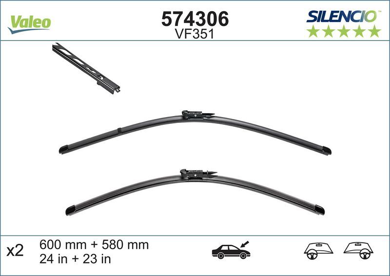 Bmw 5 Serisi E60 Silecek Süpürgesi Ön Takım  61610431438