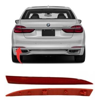 Bmw 7 Serisi G11 G12  Arka Tampon Reflektörü Sol 63147342949