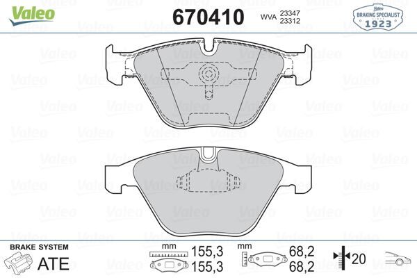 Bmw 3 Serisi E90 E92 F30 5 Serisi E60 Ön Balata 34116753668
