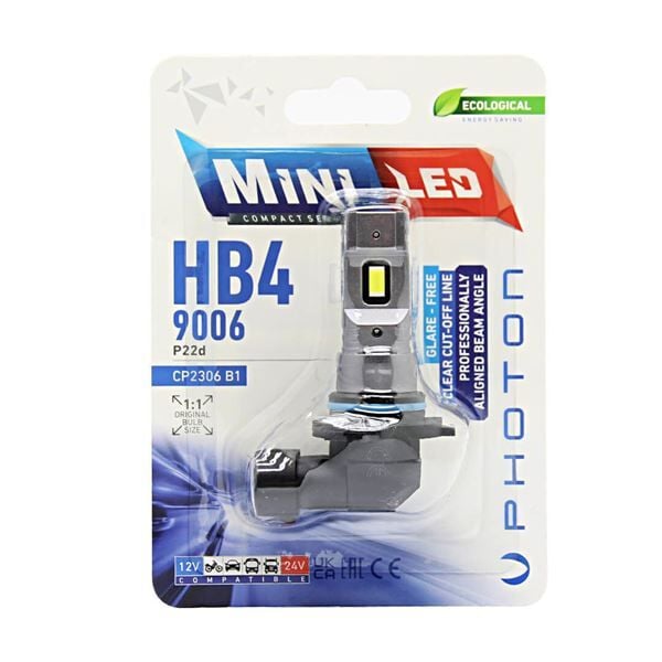 Photon Mini Hb4 9006 12-24V Compact Led (Tekli Blister) CP2306 B1